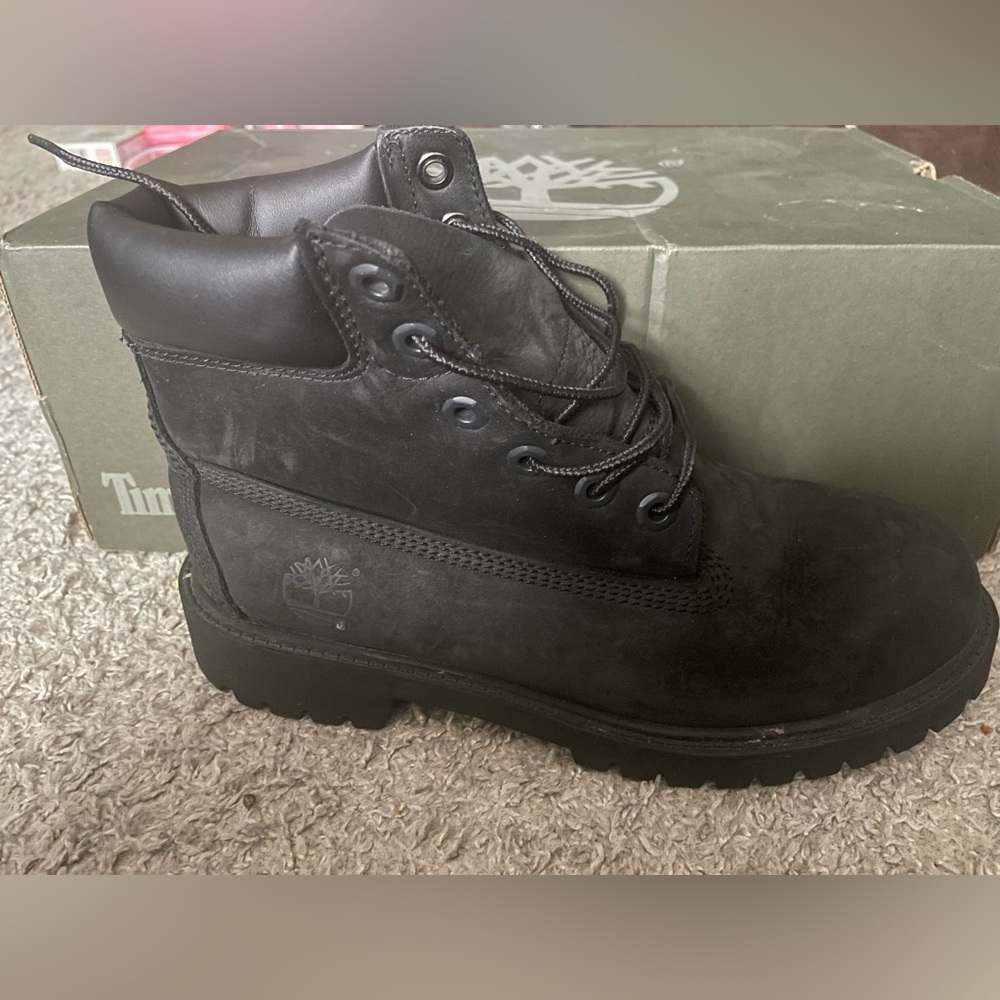 Black Timberland boots
